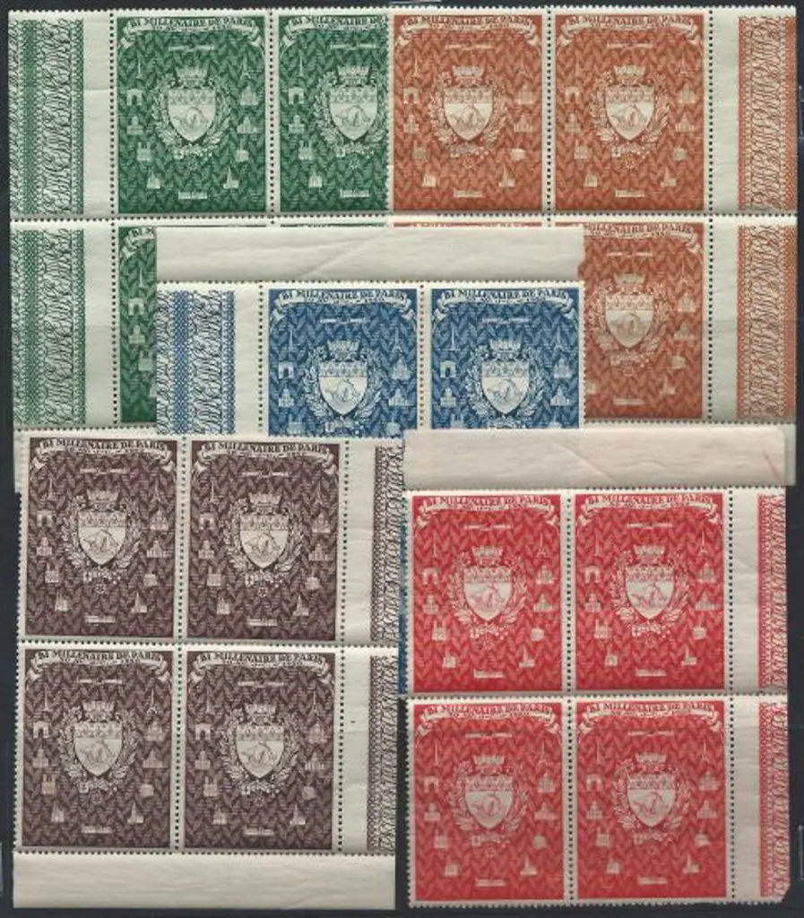 France 1950 Paris Bi Millenairs poster stamps in ... Image 1++