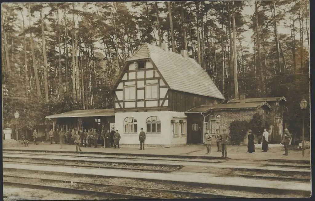 Germany 1918 PPC of Schweidnitz POW Camp Railway ... Image 1++