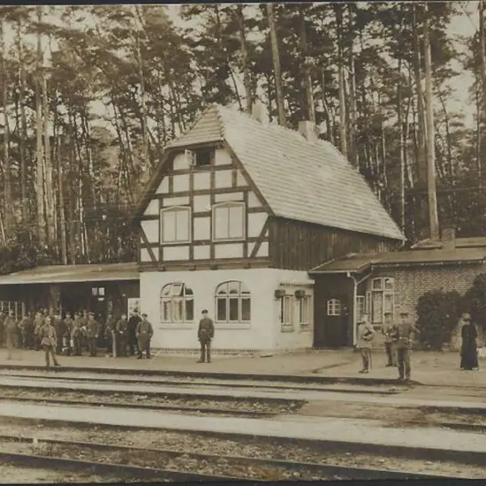 Germany 1918 PPC of Schweidnitz POW Camp Railway ...