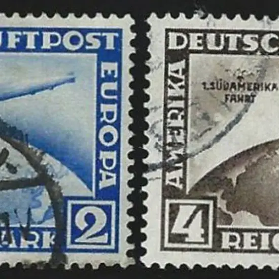 Germany 1930 South America Flight pair good to ...
