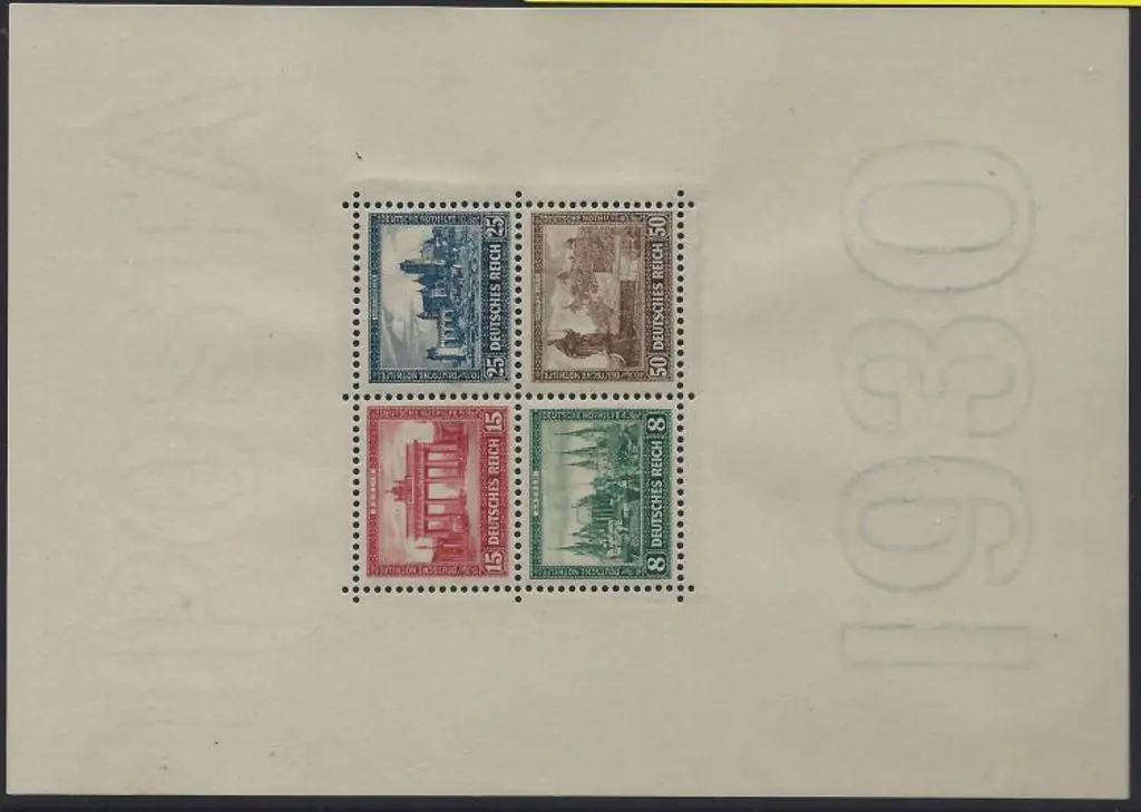 Germany 1930 IPOSTA M/S MUH. MS 464a Cat. £600 + ... Image 1++