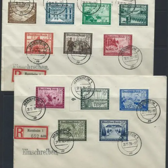 Germany 1939 Postal Employees Fund set of 12 on ...