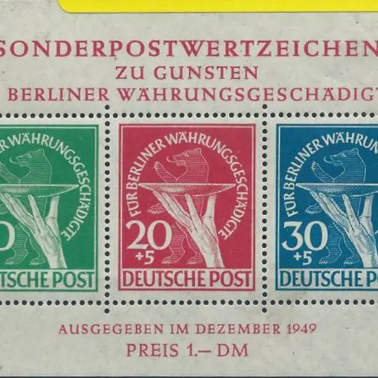 Germany-Berlin 1949 Relief Fund M/S. MLH with ...