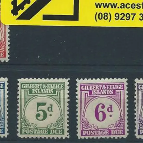Gilbert & Ellice Island 1940 Postage Dues set of ...
