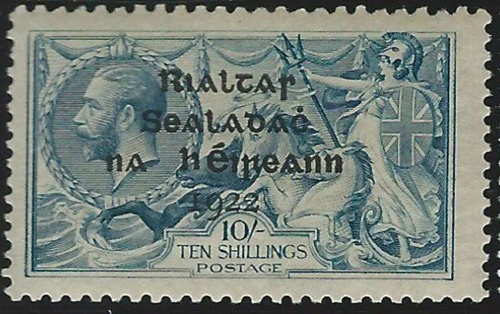 Ireland 1922 Seahorses Dollard printing with both ... Image 1++