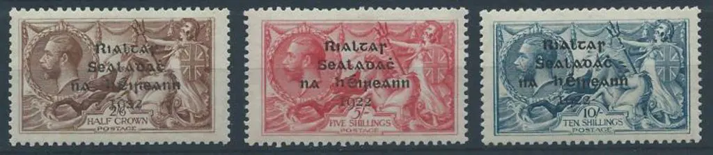 Ireland 1922 Seahorses by Dollard to 10/-. Superb ... Image 1++