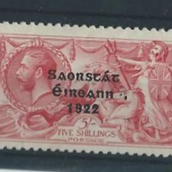 Ireland 1927 2/6d, 5/- & 10/- Seahorses with  ...