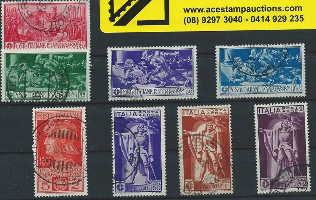 Italy 1930 Ferrucci Death Anniv. Postage & Airs. ... Image 1++