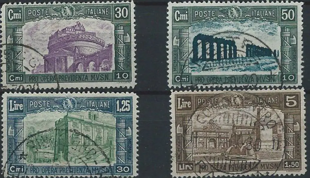 Italy 1930 Third National Defence Issue, postally ... Image 1++