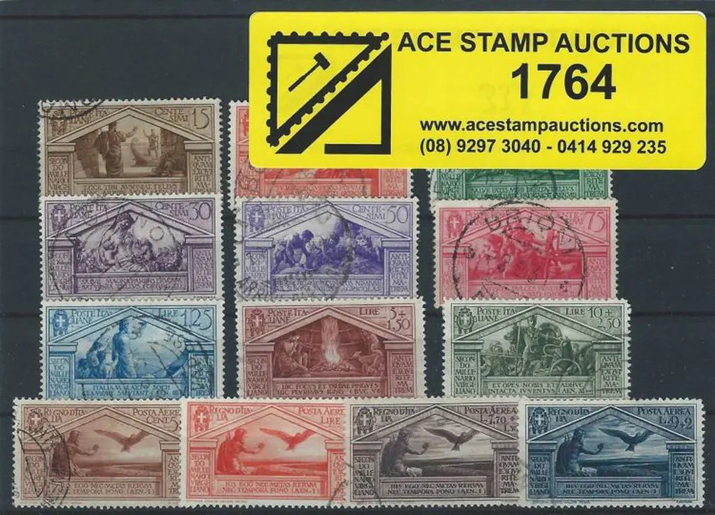 Italy 1930 Virgil set of 13. Fine used, the high ... Image 1++