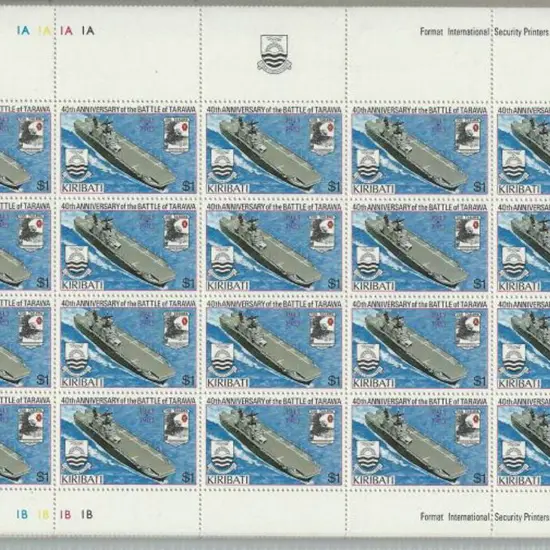 Kiribati 1983 Battle of Tarawa 40th Anniv set of 5 ...