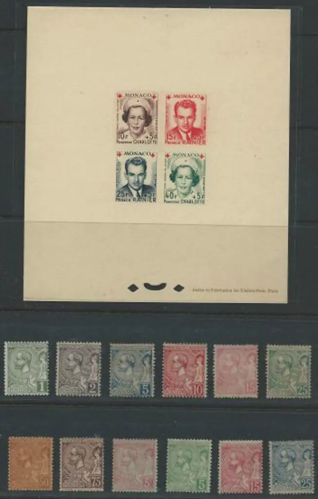 Monaco 1891/1901 MLH range to 5f pink. STC €1425 ... Image 1++