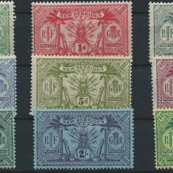 New Hebrides 1911 complete Weapons & Idols set of ...