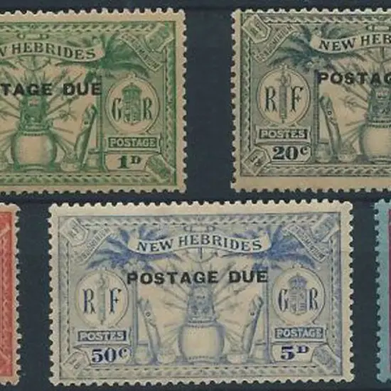 New Hebrides 1925 Postage Dues MUH but some ...