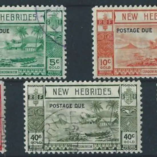 New Hebrides 1938 Postage Dues set of 5 very fine ...