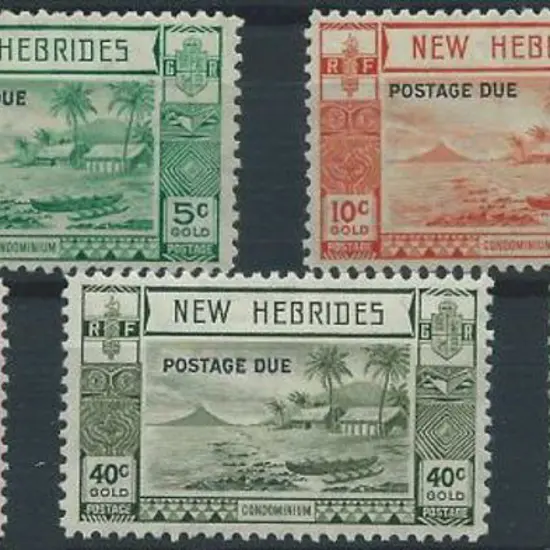 New Hebrides 1938 Postage Dues MLH with minor ...