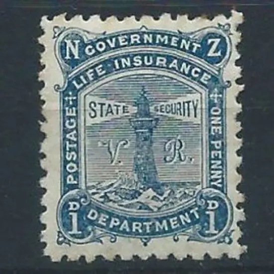 New Zealand 1891/98 ½d & 1d Govt Life Insurance, ...