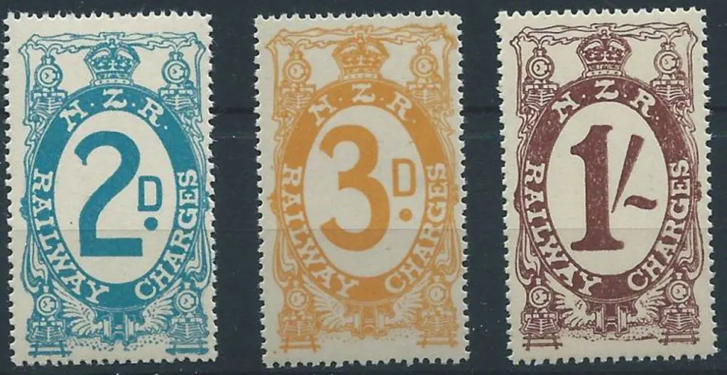 New Zealand 1925 NZR Railway Charges with 2d ... Image 1++
