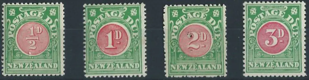 New Zealand 1925/35 Postage Dues perf. 14x15 set ... Image 1++
