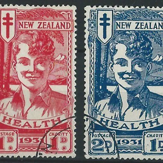 New Zealand 1931 "Smiling Boys" both F/U with ...