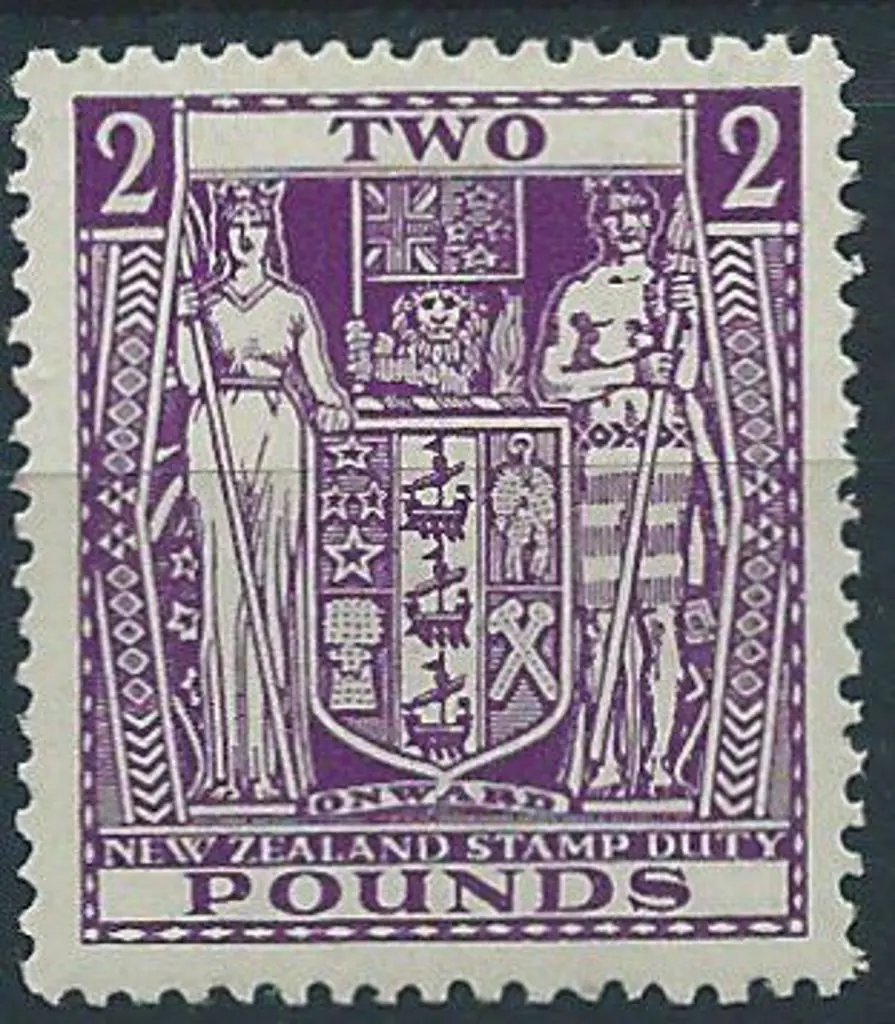 New Zealand 1940/58 £2 bright purple. MVLH & well ... Image 1++