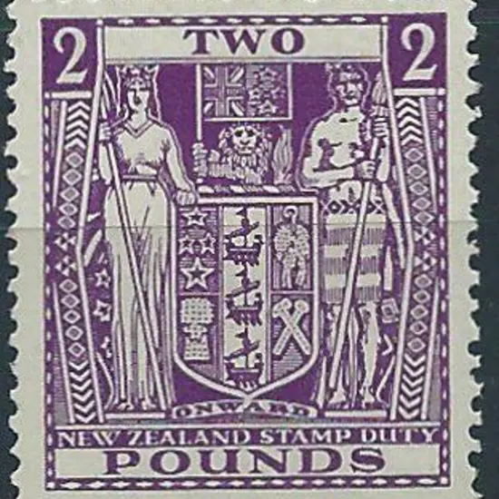 New Zealand 1940/58 £2 bright purple. MVLH & well ...