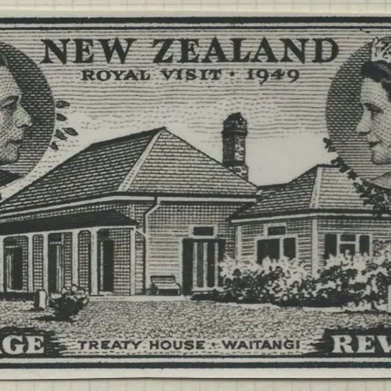 New Zealand 1949 2d Royal Visit photographic Die ...