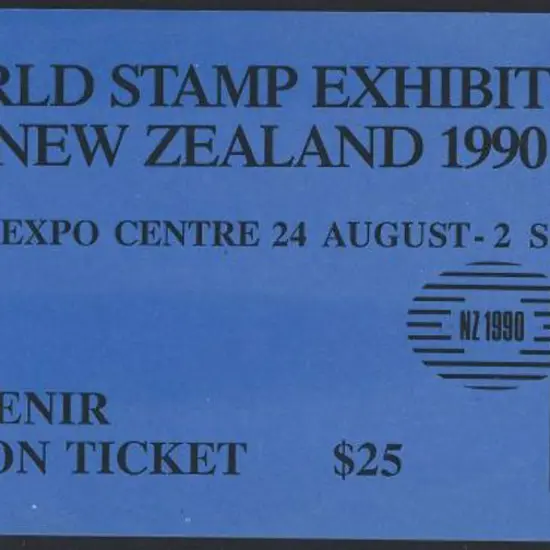 New Zealand 1990 $25 World Stamp Exhibition ...