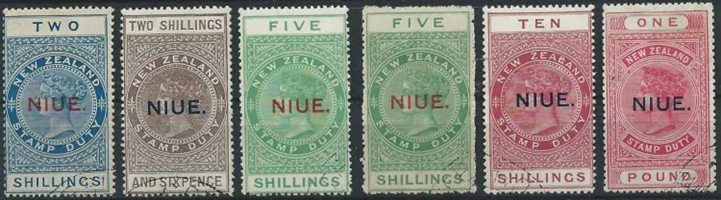 New Zealand-Niue 1918/29 5/-, 10/- & £1 Postal ... Image 1++