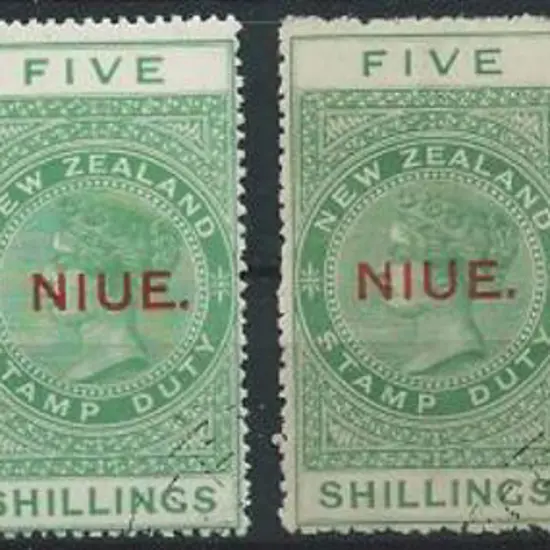 New Zealand-Niue 1918/29 5/-, 10/- & £1 Postal ...