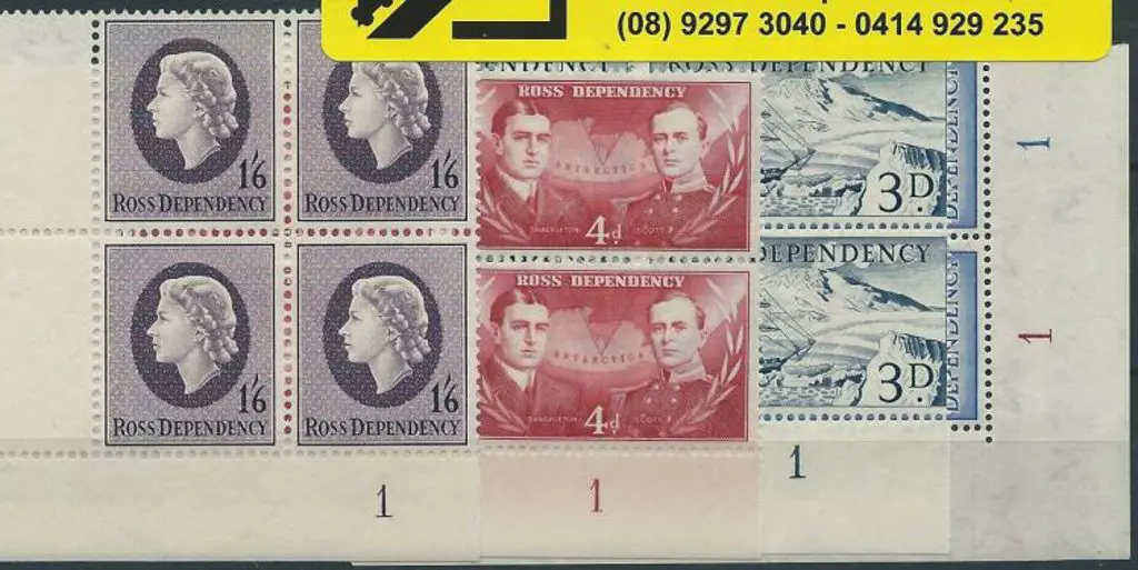New Zealand-Ross Dependency 1957 Defins to 8d in ... Image 1++