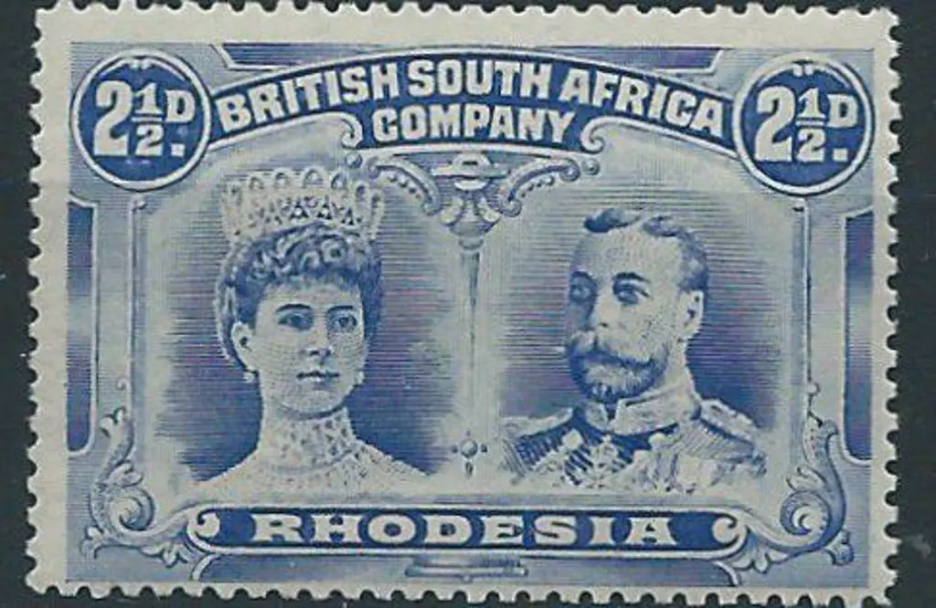 Rhodesia 1910/13 2½d ultramarine perf 15. Fresh ... Image 1++