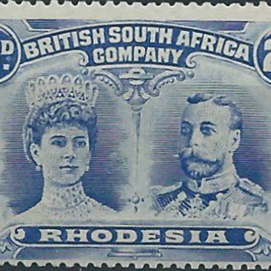 Rhodesia 1910/13 2½d ultramarine perf 15. Fresh ...
