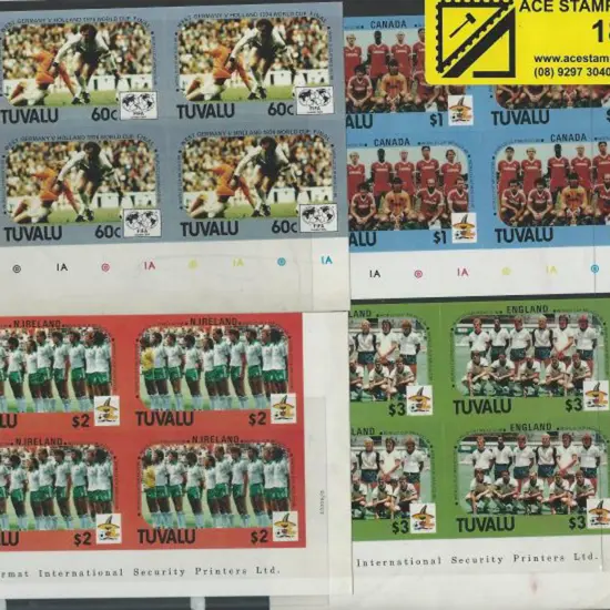 Tuvalu 1986 60c West Germany, $1 Canada, $2 ...
