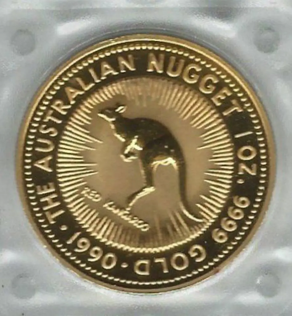 1990  $100 Red Kangaroo 1oz gold proof coin from ... Image 1++