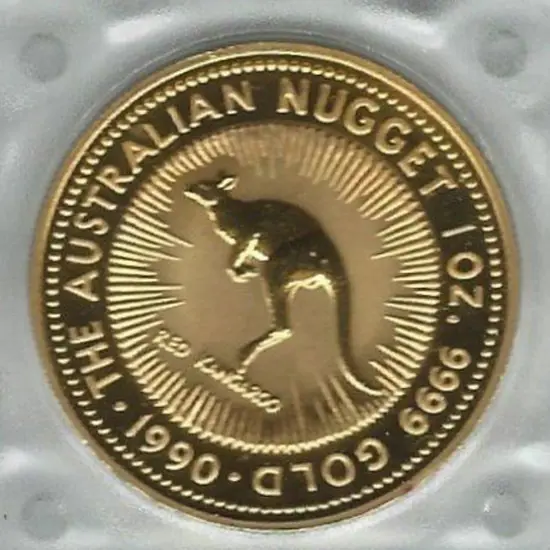 1990  $100 Red Kangaroo 1oz gold proof coin from ...