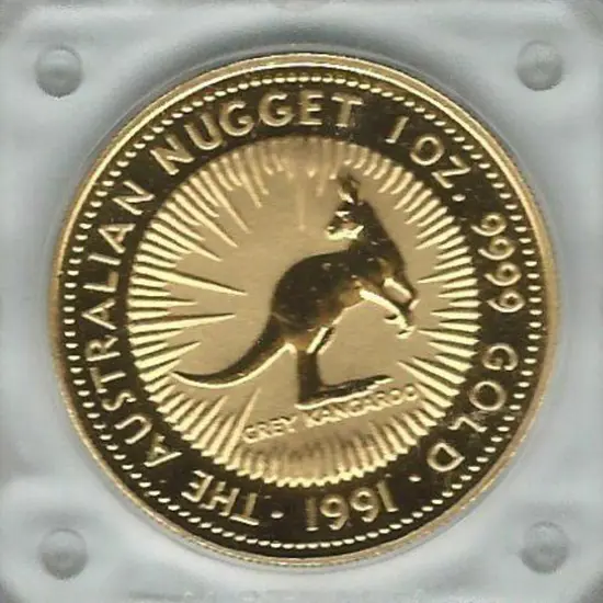 1991  $100 Grey Kangaroo 1oz gold proof coin from ...