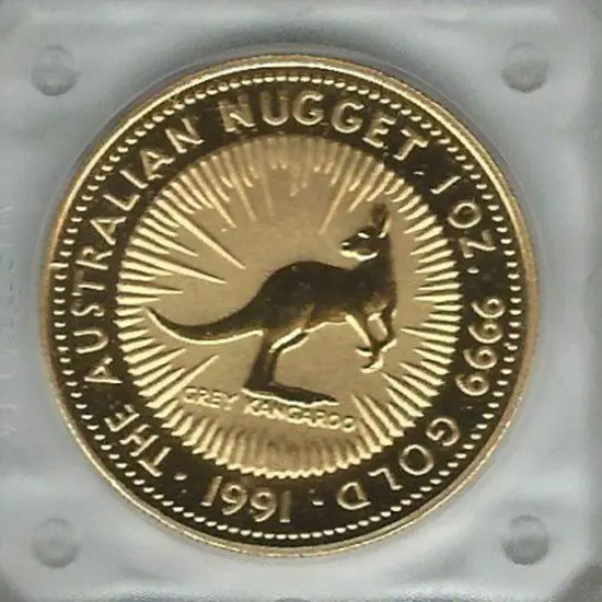 1991  $100 Grey Kangaroo 1oz gold proof coin from ...