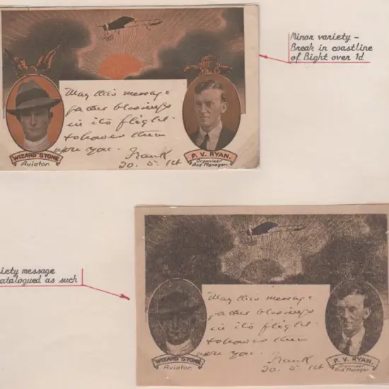 1914 (June) ditto with manuscript message. Fine ...