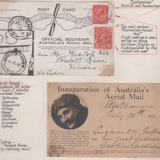 1914 (July) ditto but with 1d KGV engraved & GB 1d ...