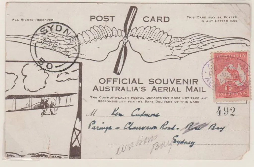 1914 (July) ditto with 1d kangaroo tied by ... Image 1++