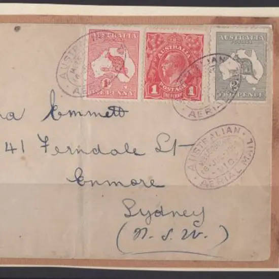 1914 (July) A forged cover, purported to have been ...