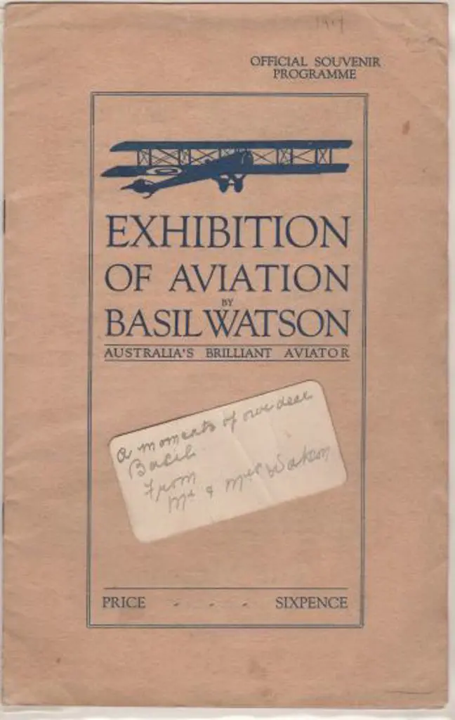 1917 (27th Jan) Basil Watson "Exhibition of ... Image 1++