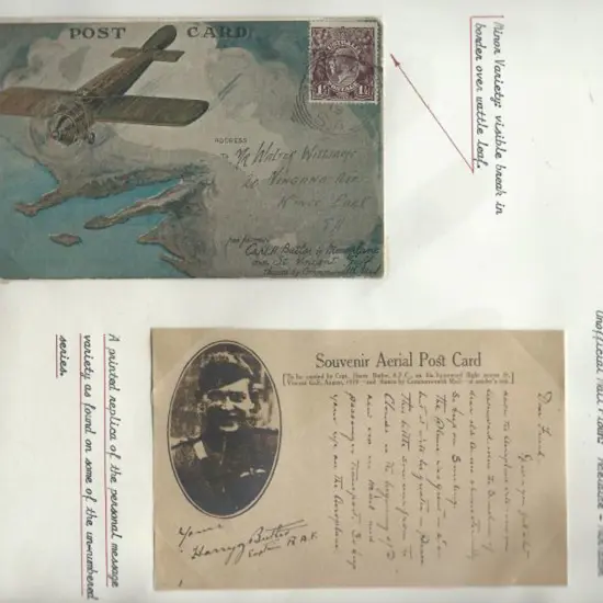 1919 (6th Aug) ditto but addressed to Kings Park, ...