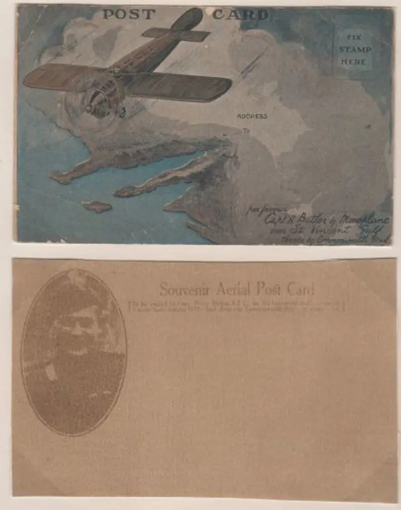 1919 (6th Aug) Harry Butler mint Souvenir Aerial ... Image 1++
