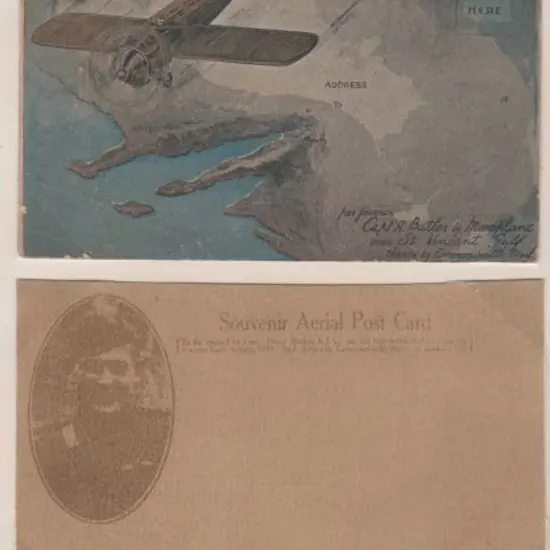 1919 (6th Aug) Harry Butler mint Souvenir Aerial ...