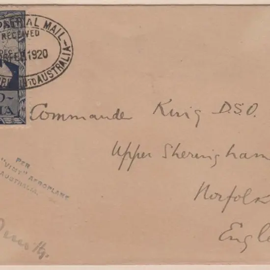 1919 (12th Nov) ditto. Superb strike of "PER ...