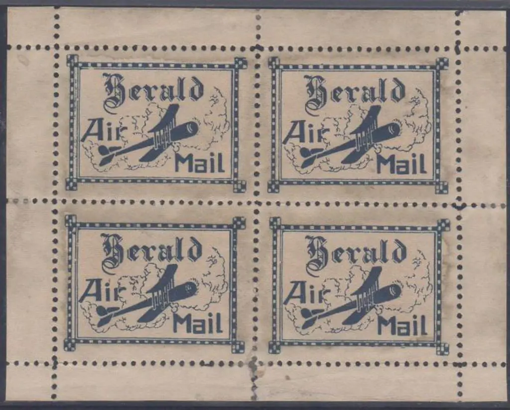 1922 (17th April) ditto but in a block of 4 with ... Image 1++