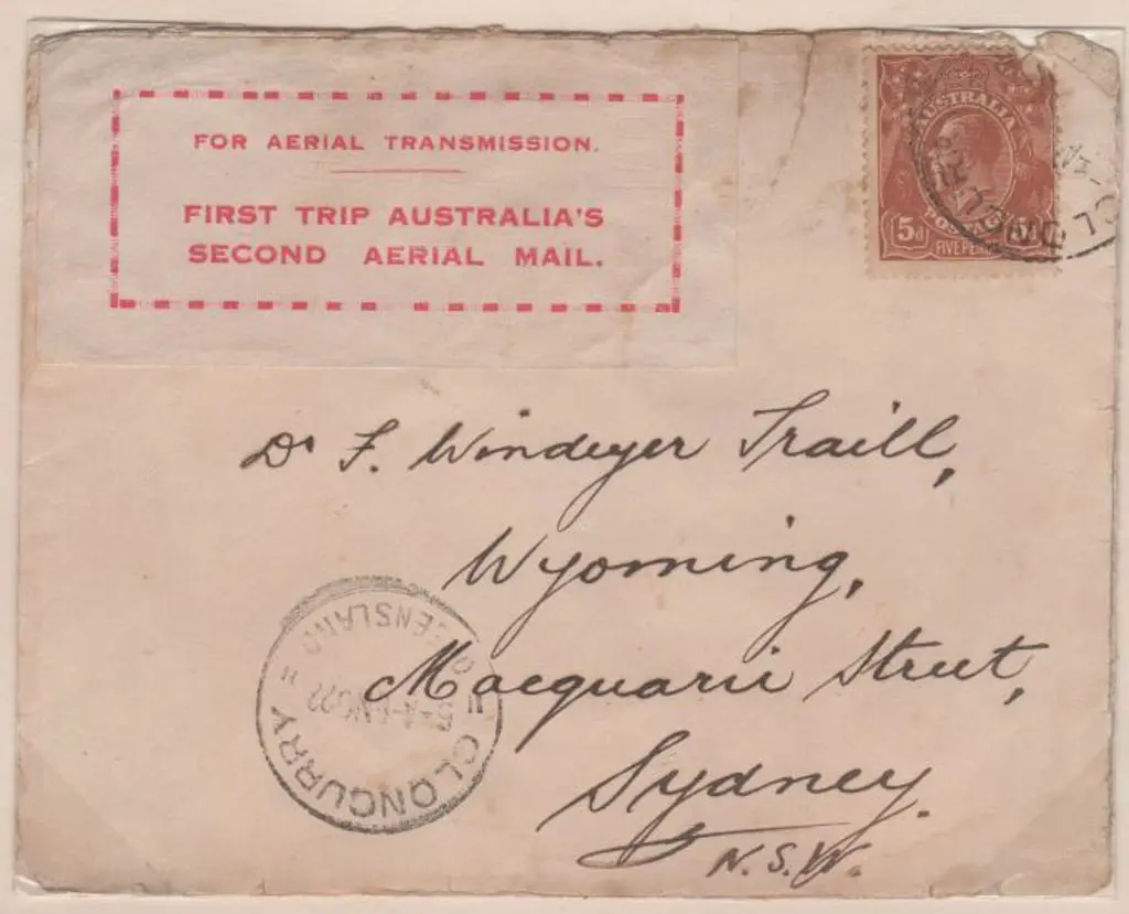 1922 (5th Nov) Qantas flown Cloncurry to Longreach ... Image 1++