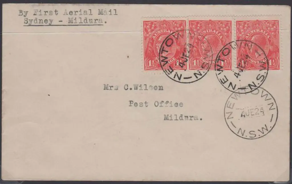 1924 (2nd June) ditto but Sydney to Mildura ... Image 1++